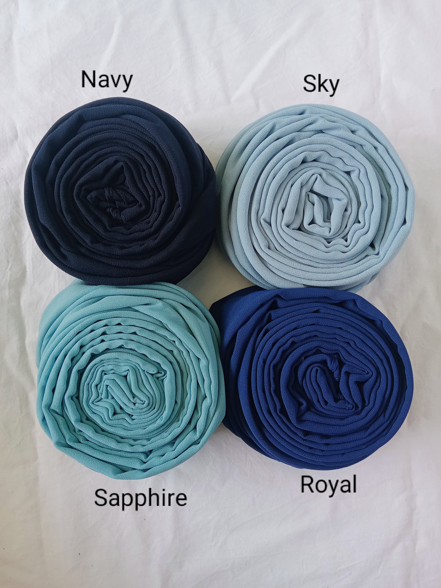 Blues - Georgette Chiffon (Choose Any)